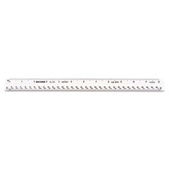 Chartpak® Triangular Scale, Plastic, 12" Long, Architectural, White