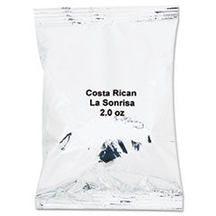 Coffee Portion Packs, Costa Rican La Sonrisa, 2oz Packets, 40/Carton