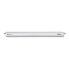 Chartpak® Adjustable Triangular Scale Aluminum Engineers Ruler, 12", Long, Silver