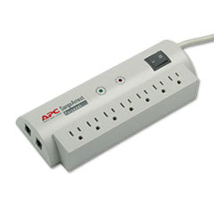 APC® SurgeArrest Personal Power Surge Protector, 7 AC Outlets, 6 ft Cord, 240 J, Beige