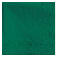 Beverage Napkins, 2-Ply, 9 1/2 x 9 1/2, Hunter Green, 1000/Carton