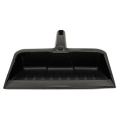 Rubbermaid® Commercial Heavy-Duty Dustpan, 8.25 x 12.25 , Polypropylene, Charcoal