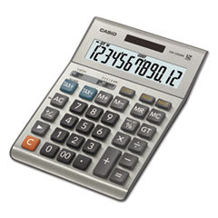 Casio® DM1200BM Desktop Calculator, 12-Digit LCD, Silver