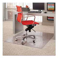 ES Robbins® Dimensions Chair Mat for Carpet, 45 x 53, Clear