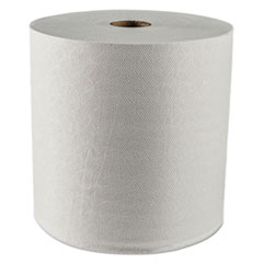 Hard Roll Paper Towels with Premium Absorbency Pockets, 1-Ply, 8" x 425 ft, 1.5" Core, White, 12 Rolls/Carton