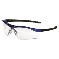 MCR™ Safety Dallas Wraparound Safety Glasses, Metallic Blue Frame, Clear Anti-Fog Lens