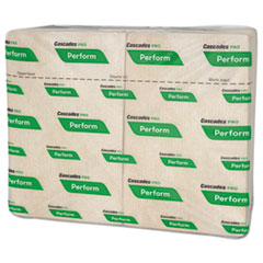 Perform Interfold Napkins, 1-Ply, 6.5 x 4.25, Natural, 376/Pack, 16 Packs/Carton