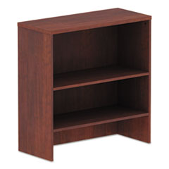 Alera® Alera Valencia Series Hutch, 3 Compartments, 34.13w x 15d x 35.38h, Medium Cherry