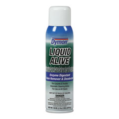 Dymon® LIQUID ALIVE Carpet Cleaner/Deodorizer, 20 oz Aerosol Spray, 12/Carton