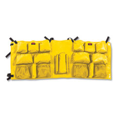 Rubbermaid® Commercial Slim Jim Caddy Bag, 19 Compartments, 10.25 x 19, Yellow