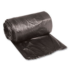 Boardwalk® Low-Density Waste Can Liners, 16 gal, 0.35 mil, 24" x 32", Black, Perforated Roll, 50 Bags/Roll, 10 Rolls/Carton