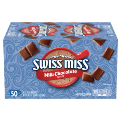 Swiss Miss® Hot Cocoa Mix, Regular, 0.73 oz. Packets, 50 Packets/Box