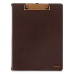 AT-A-GLANCE® Signature Collection Monthly Clipfolio, 11 x 8, Distressed Brown Cover,