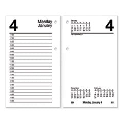 AT-A-GLANCE® Desk Calendar Refill with Tabs, 3.5 x 6, White Sheets,