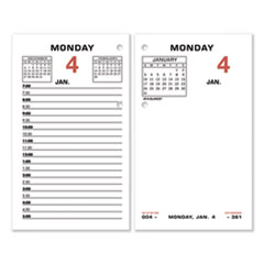 AT-A-GLANCE® Two-Color Desk Calendar Refill, 3.5 x 6, White Sheets