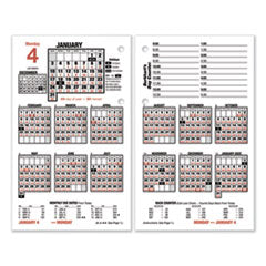 AT-A-GLANCE® Burkhart's Day Counter Desk Calendar Refill, 4.5 x 7.38, White Sheets,