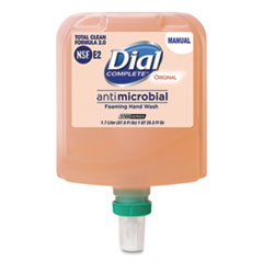 Dial® Professional Antibacterial Foaming Hand Wash Refill for Dial 1700 Dispenser, Original, 1.7 L, 3/Carton