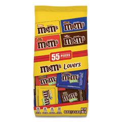 M & M's® Fun Size Variety Mix, Caramel, Milk Chocolate, Peanut, Peanut Butter Flavors, 30.35 oz Bag, 55 Packs/Bag