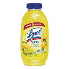 LYSOL® Brand Clean and Fresh Multi-Surface Cleaner, Sparkling Lemon and Sunflower Essence, 10.75 oz Bottle, 20/Carton