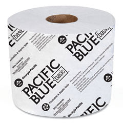 Georgia Pacific® Professional Pacific Blue Basic High-Capacity Bathroom Tissue, Septic Safe, 1-Ply, White, 1,500/Roll, 48/Carton