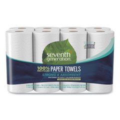 100% Recycled Paper Kitchen Towel Rolls, 2-Ply, 11 x 5.4, 156 Sheets/Roll, 8 Rolls/Pack