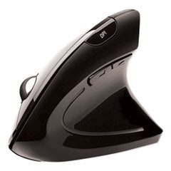 Adesso iMouse E10 Wireless Vertical Ergonomic USB Mouse, 2.4 GHz Frequency/33 ft Wireless Range, Right Hand Use, Black