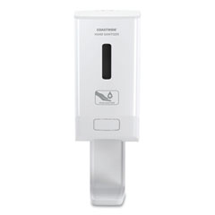 Coastwide Professional™ J-Series Automatic Wall-Mounted Hand Sanitizer Dispenser, 1,200 mL, 6.62 x 4.12 x 13.87, White