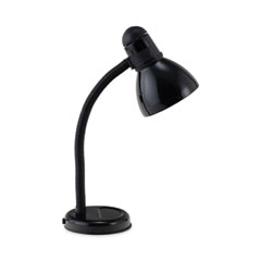 Ledu® Advanced Style Incandescent Gooseneck Desk Lamp, 6w x 6d x 18h, Black