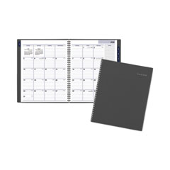 AT-A-GLANCE® DayMinder Academic Monthly Desktop Planner, Twin-Wire Binding, 11 x 8.5, Charcoal Cover,