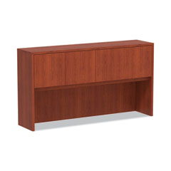 Alera® Alera Valencia Series Hutch with Doors, 4 Compartments, 64.75w x 154d x 35.38h, Medium Cherry