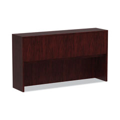 Alera® Alera Valencia Series Hutch with Doors, 4 Compartments, 64.75w x 15d x 35.38h, Mahogany