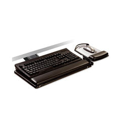 3M™ Sit/Stand Easy Adjust Keyboard Tray, Highly Adjustable Platform,, Black