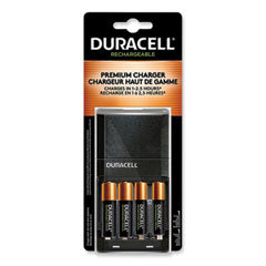 Duracell® ION SPEED 4000 Hi-Performance Charger, Includes 2 AA and 2 AAA NiMH Batteries