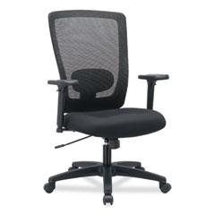 Alera® Alera Envy Series Mesh High-Back Swivel/Tilt Chair, Supports Up to 250 lb, 16.88" to 21.5" Seat Height, Black