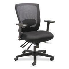 Alera® Alera Envy Series Mesh Mid-Back Swivel/Tilt Chair, Supports Up to 250 lb, 16.88" to 21.5" Seat Height, Black