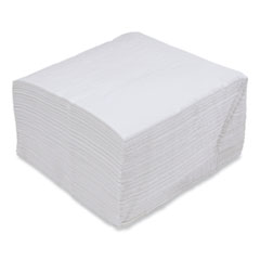 Dinner Napkin, 1-Ply, 17 x 17, White, 250/Pack, 12 Packs/Carton