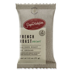 Premium Coffee, Decaffeinated French Roast, 18/Carton