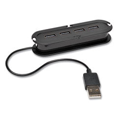 Tripp Lite by Eaton USB 2.0 Ultra-Mini Compact Hub with Power Adapter, 4 Ports, Black