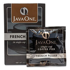 Coffee Pods, French Roast, Single Cup, 14/Box