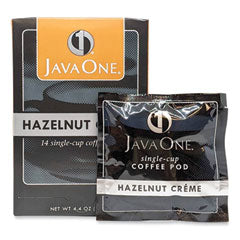 Coffee Pods, Hazelnut Creme, Single Cup, 14/Box