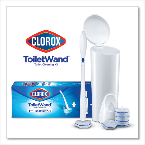 Clorox® ToiletWand Disposable Toilet Cleaning System: Handle, Caddy and Refills, White